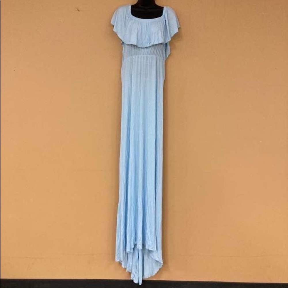 NWOT Light blue spring dress65% cotton 35% polyester size medium
